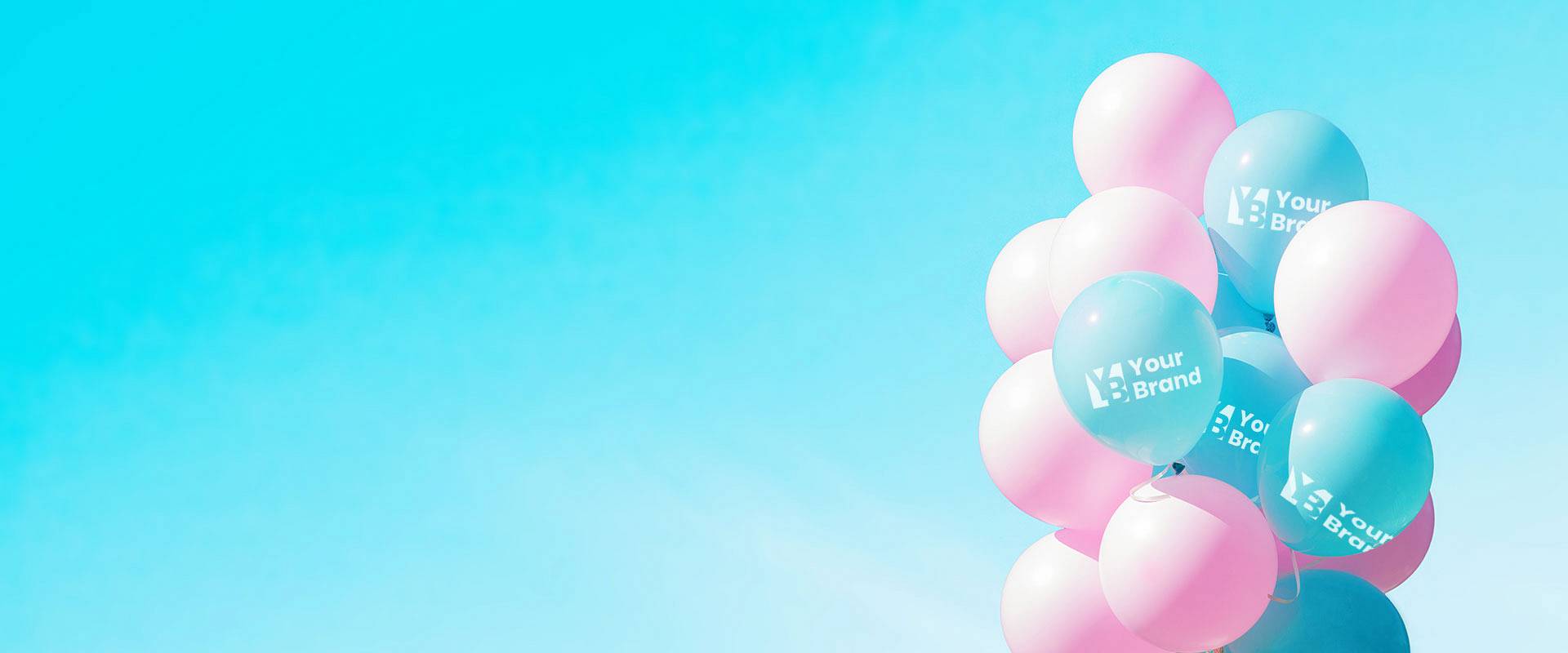 Dużo balonów lateksowych obok siebie